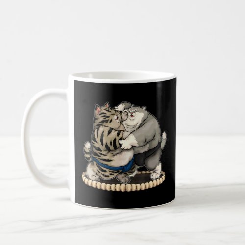 Fat Sumo Wrestling Cats  Coffee Mug