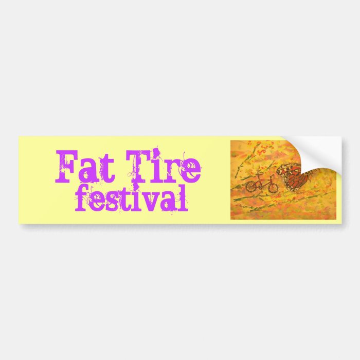 fat tire festival bumper sticker