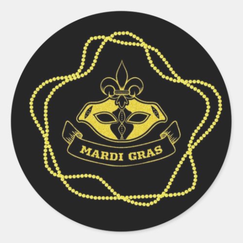 Fat Tuesday Classic Round Sticker