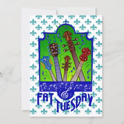 Fat Tuesday Mardi Gras Party Invitation