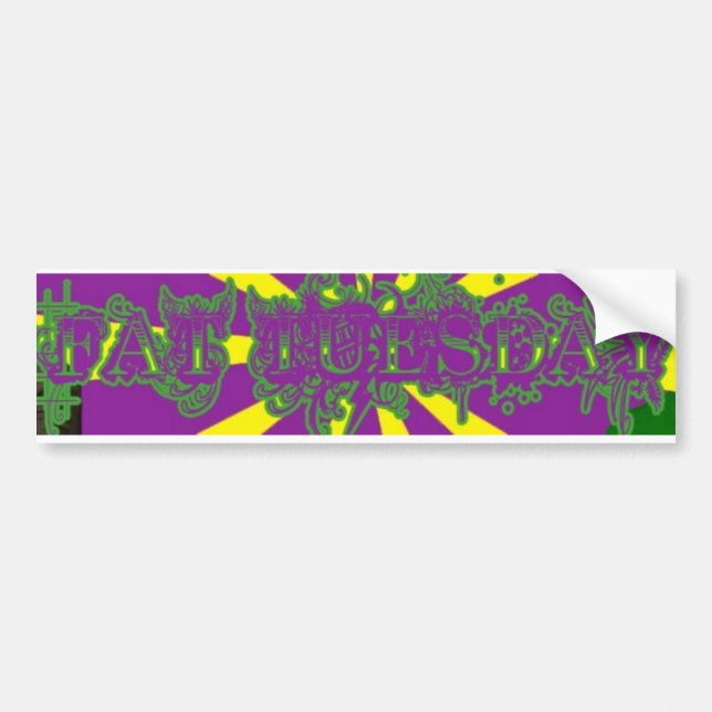 Fat Tuesday Sticker (Front)