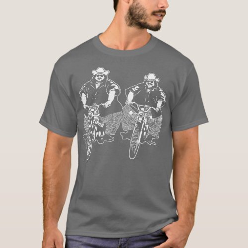 Fat Twins on Motorcycles T_Shirt