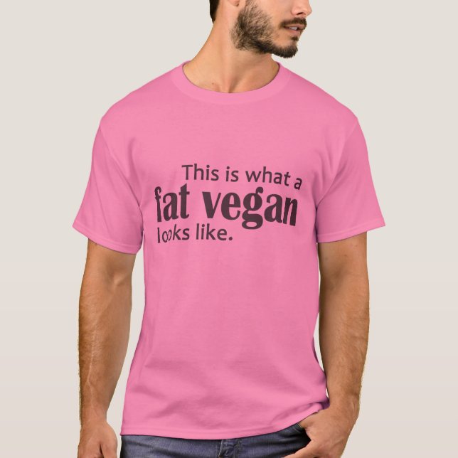 Fat Vegans (Gray) T-Shirt (Front)