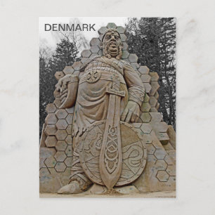 Fat Viking Denmark Postcard! Postcard