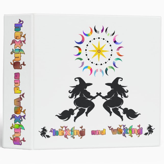 Fat Witches and Queer Moons 3 Ring Binder (Front/Spine)