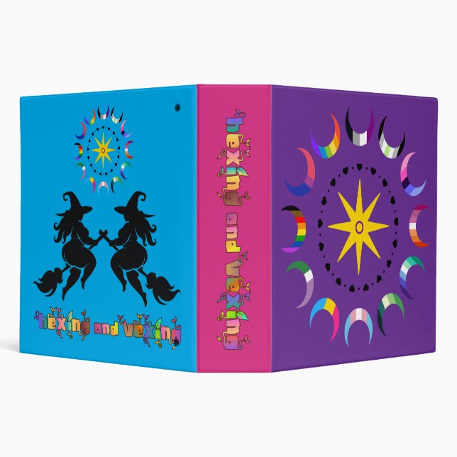 Fat Witches and Queer Moons 3 Ring Binder (Background)