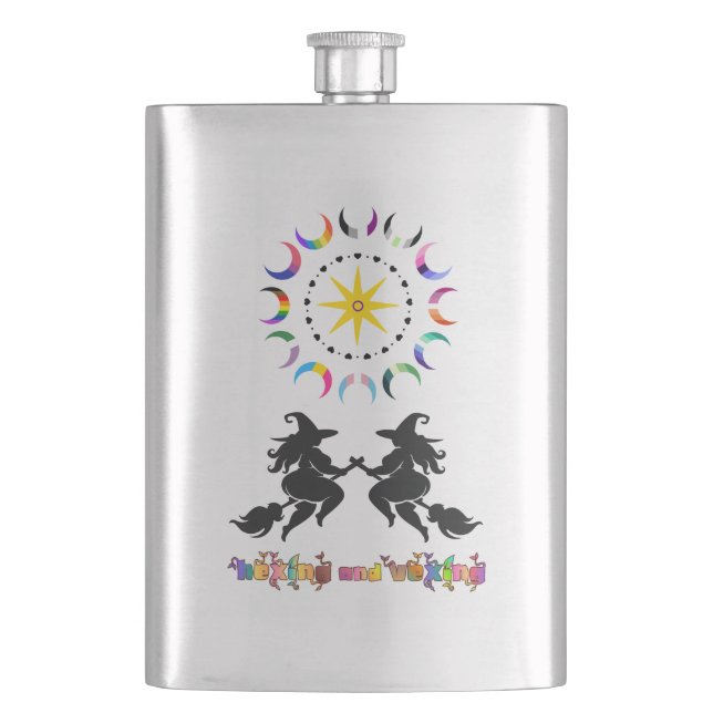 Fat Witches and Queer Moons Flask (Front)