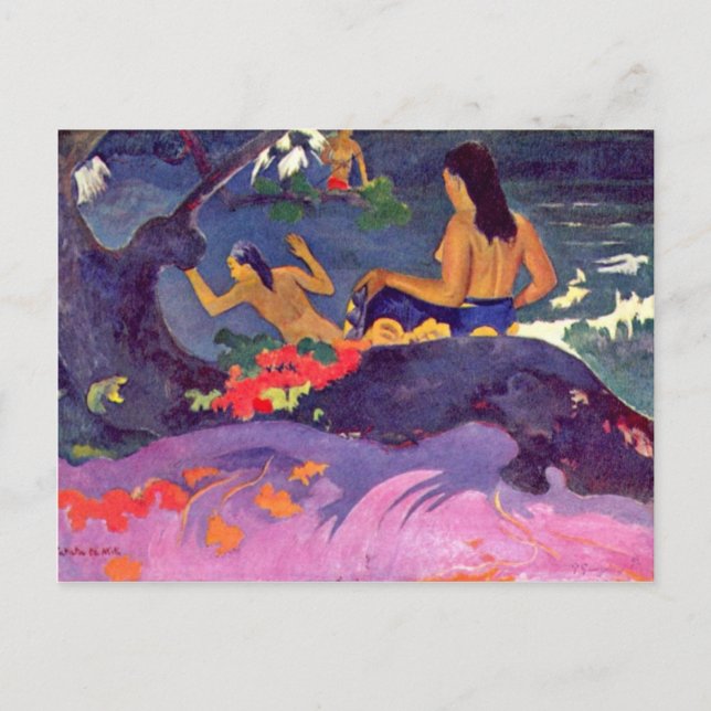 Fatata Te Miti By Paul Gauguin (Best Quality) Postcard (Front)