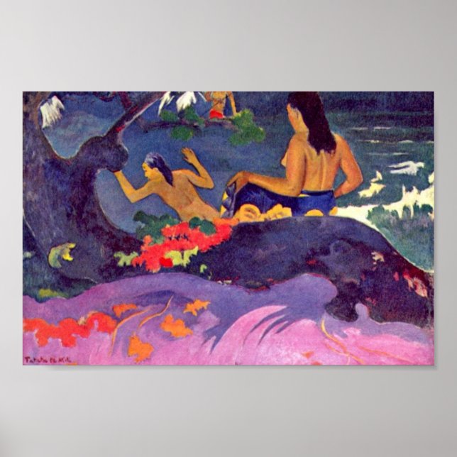 Fatata Te Miti By Paul Gauguin (Best Quality) Poster (Front)