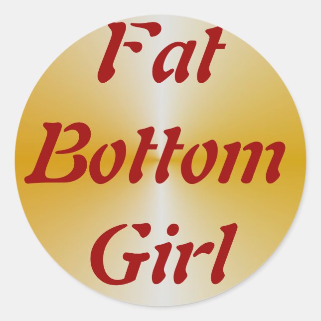 FatBottomGirl Classic Round Sticker (Front)