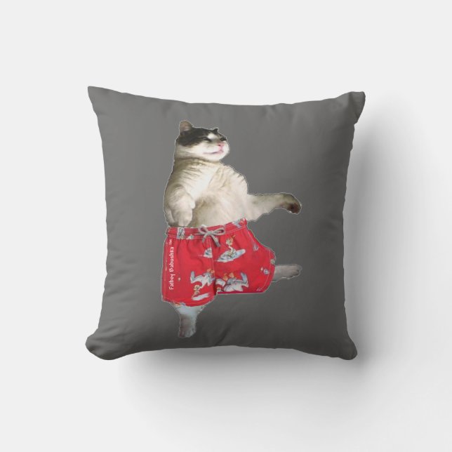 FATBOY BABUSHKA IN SWIMSUIT PILLOW (Front)
