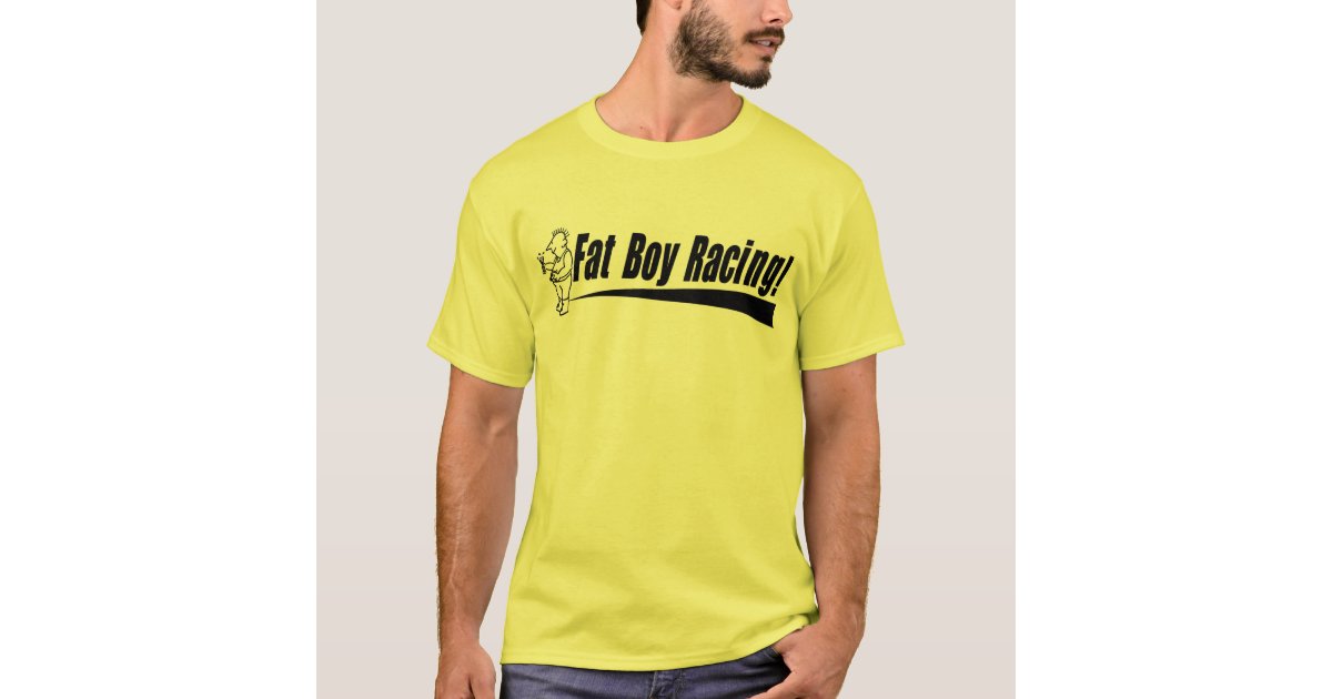 Fatboy Racing Basic Yellow T T-Shirt | Zazzle
