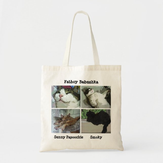 Fatboy, Sunny and Smoky Tote Bag (Front)