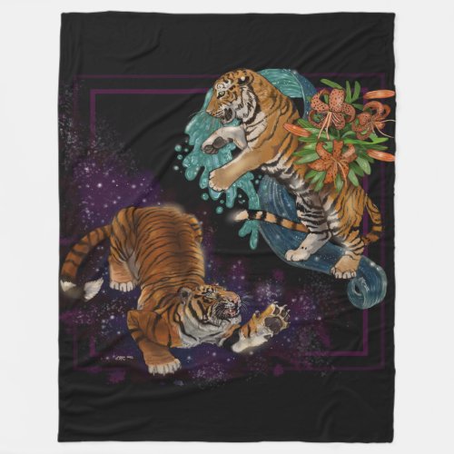 Fate in the Stars Tigers  Fleece Blanket