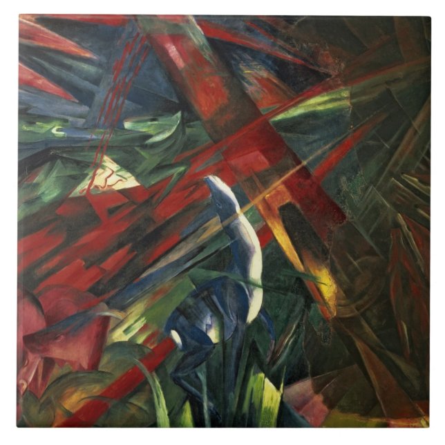 Fate of the Animals, 1913 Ceramic Tile (Front)