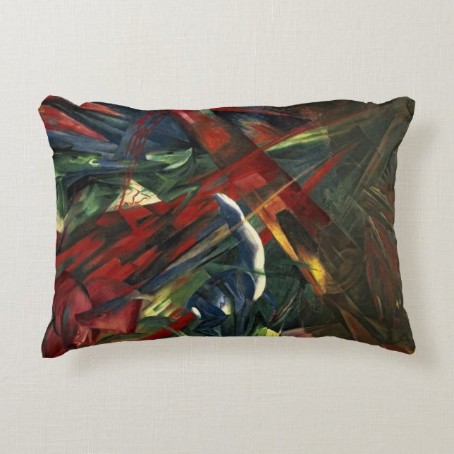 Fate of the Animals, 1913 Decorative Pillow (Front)