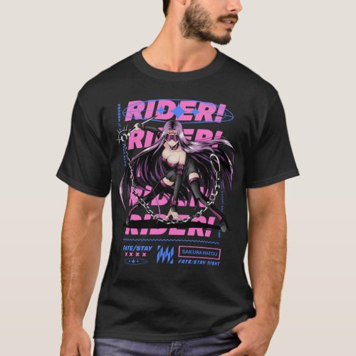 Fate stay night Anime Medusa Rider Fate Zero T_Shirt