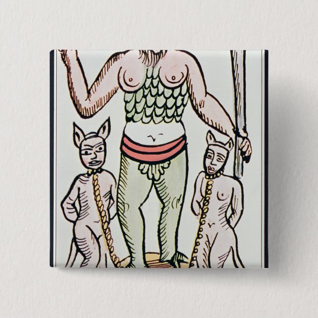 Fate, tarot card, French Button (Front)