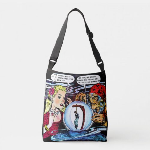 Fate The Witch Fortune Teller Vintage Comics Cross Crossbody Bag