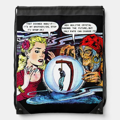 Fate The Witch Fortune Teller Vintage Comics Drawstring Bag