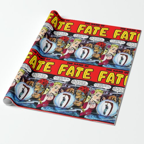 Fate The Witch Fortune Teller Vintage Comics  Wrapping Paper