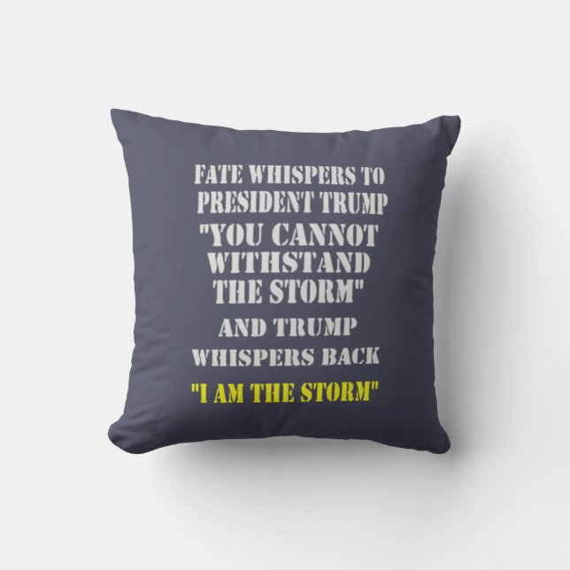 FATE WHISPERS TO PRESIDENT TRUMP OUTDOOR PILLOW (Front)