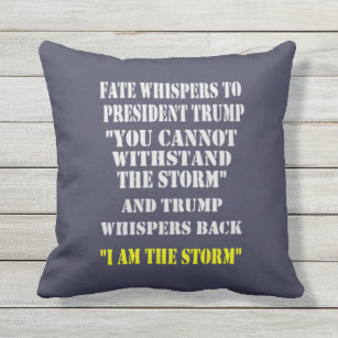 FATE WHISPERS TO PRESIDENT TRUMP OUTDOOR PILLOW