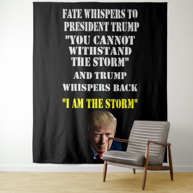 FATE WHISPERS to PRESIDENT TRUMP Tapestry (In Situ)