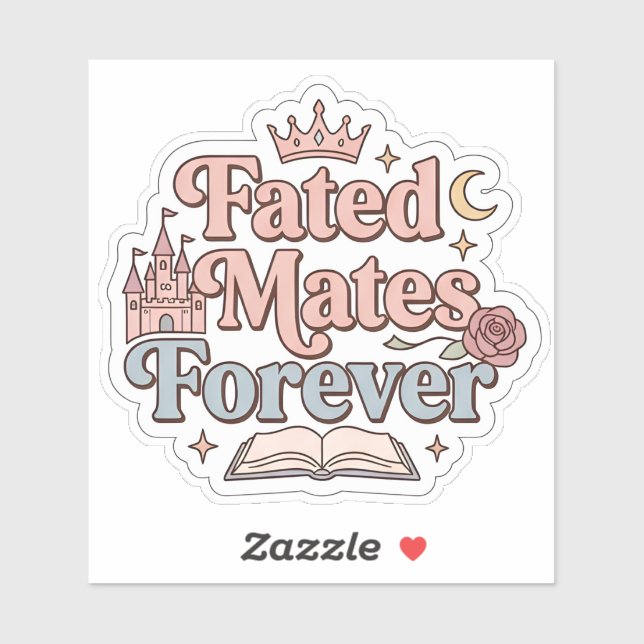 Fated Mates Forever - Bookish Romantasy Readers Sticker (Sheet)
