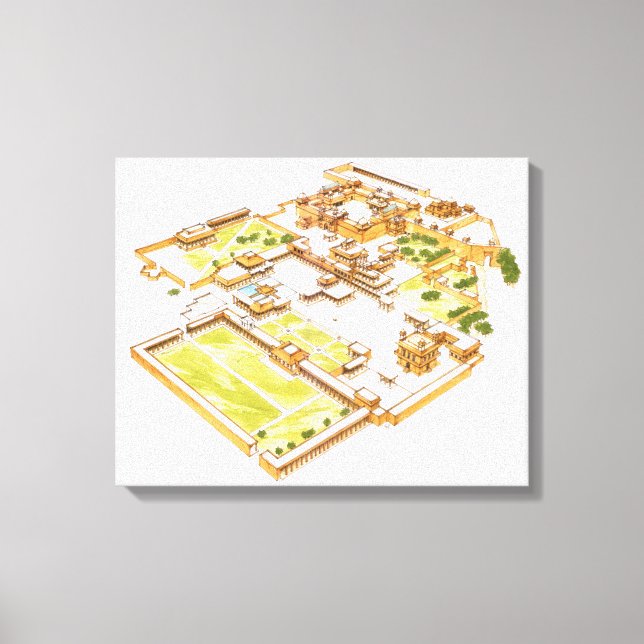 Fatehpur Sikri. Adra. India Canvas Print (Front)
