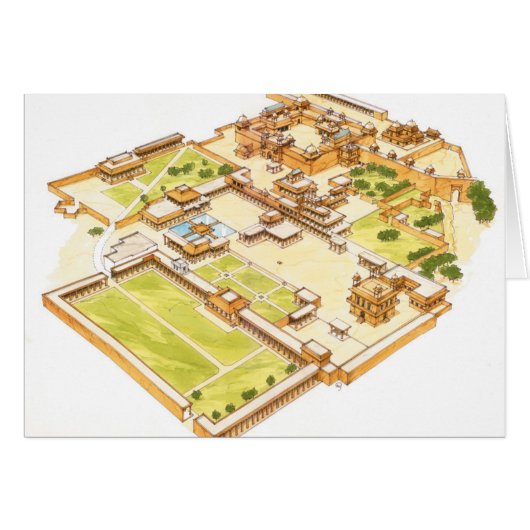 Fatehpur Sikri. Adra. India Cards (Front Horizontal)