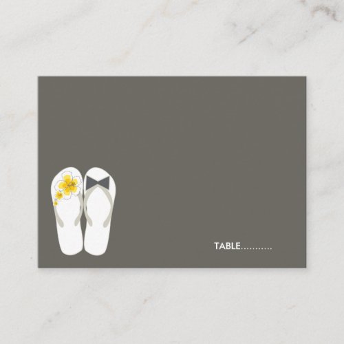 fatfatin Beach Hibiscus Flip Flops Guest Place Car Business Card Template