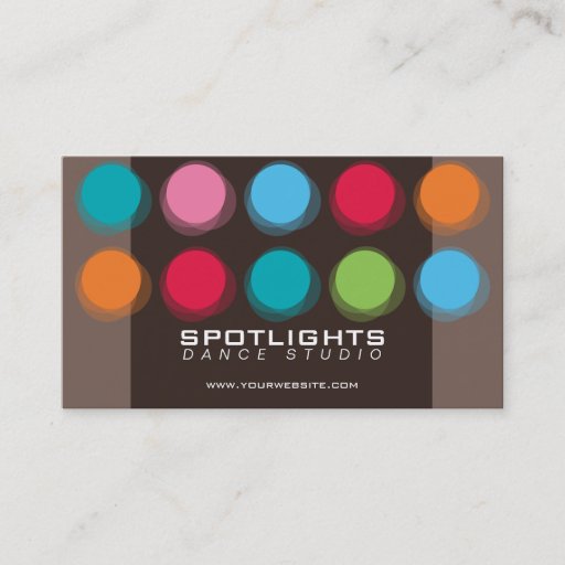 Customizable fatfatin Fuzzy Color Dots Fun Profile Card Business Card Template
