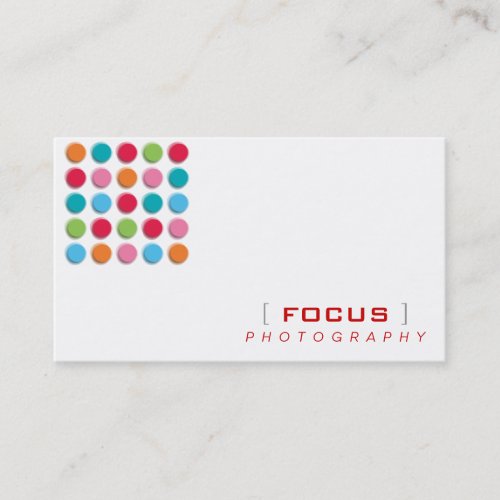 fatfatin Fuzzy Shadow Color Dots Profile Card Business Cards