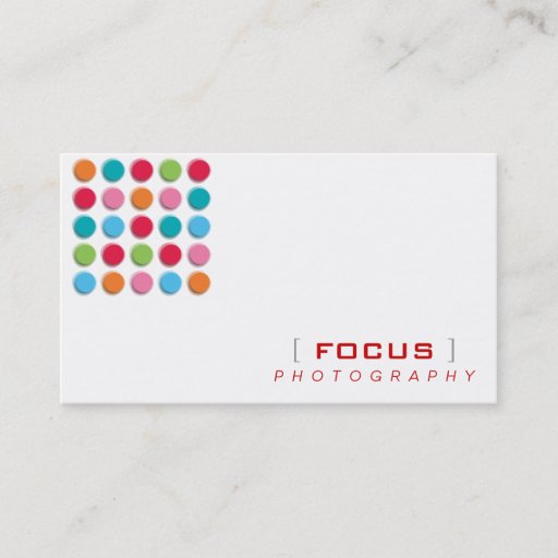Customizable fatfatin Fuzzy Shadow Color Dots Profile Card Business Cards