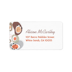 fatfatin Retro Pebbles Custom Address Labels