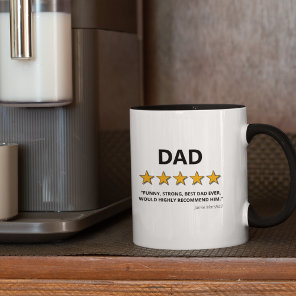 Father 5 Star Rating | Best Dad Ever Mug