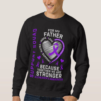 Father Alzheimers Awareness Supporter Products Pur Sweatshirt