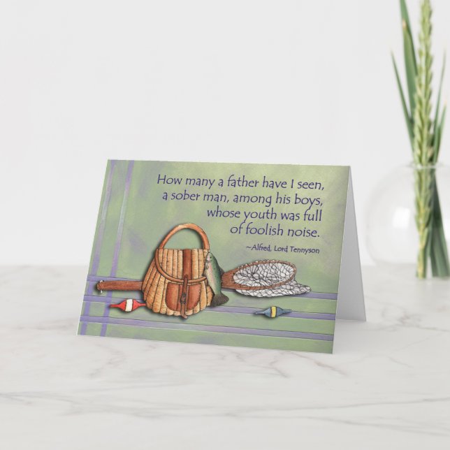 Father Among His Boys - Greeting Card (Front)