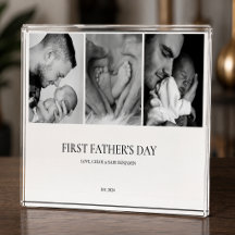 Father and Baby First Fathers Day Keepsake Award