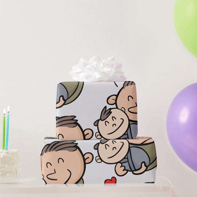 Father And Baby Wrapping Paper (Creator Uploaded)