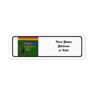 Father And Child - Father's Day Label