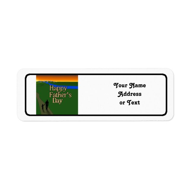 Father And Child - Father's Day Label (Front)
