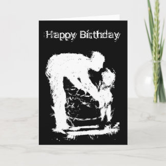 Father and Child Happy Birthday Card