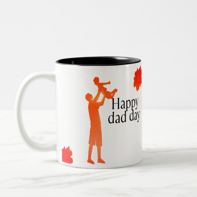    Father and Child Silhouette Mug - First Father' (Left)