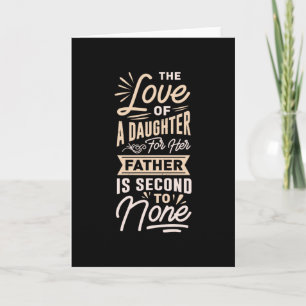 Father And Daughter Best Dad Love Fathers Day Card