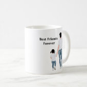 Father and Daughter, Best Friends Forever Coffee Mug (Front Right)