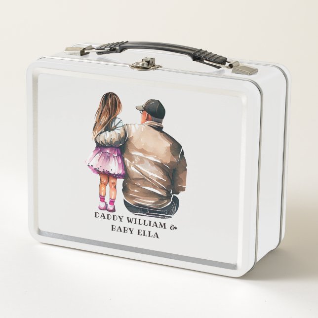 Father and Daughter Bond (11) Metal Lunch Box (Front)