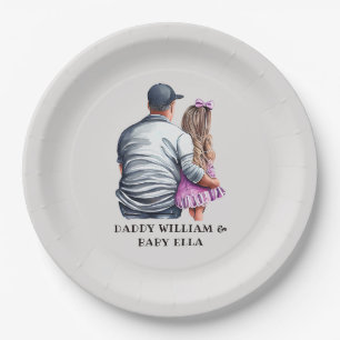 Father and Daughter Bond (12) Paper Plates
