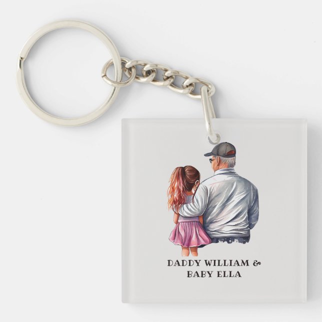 Father and Daughter Bond (14) Keychain (Front)